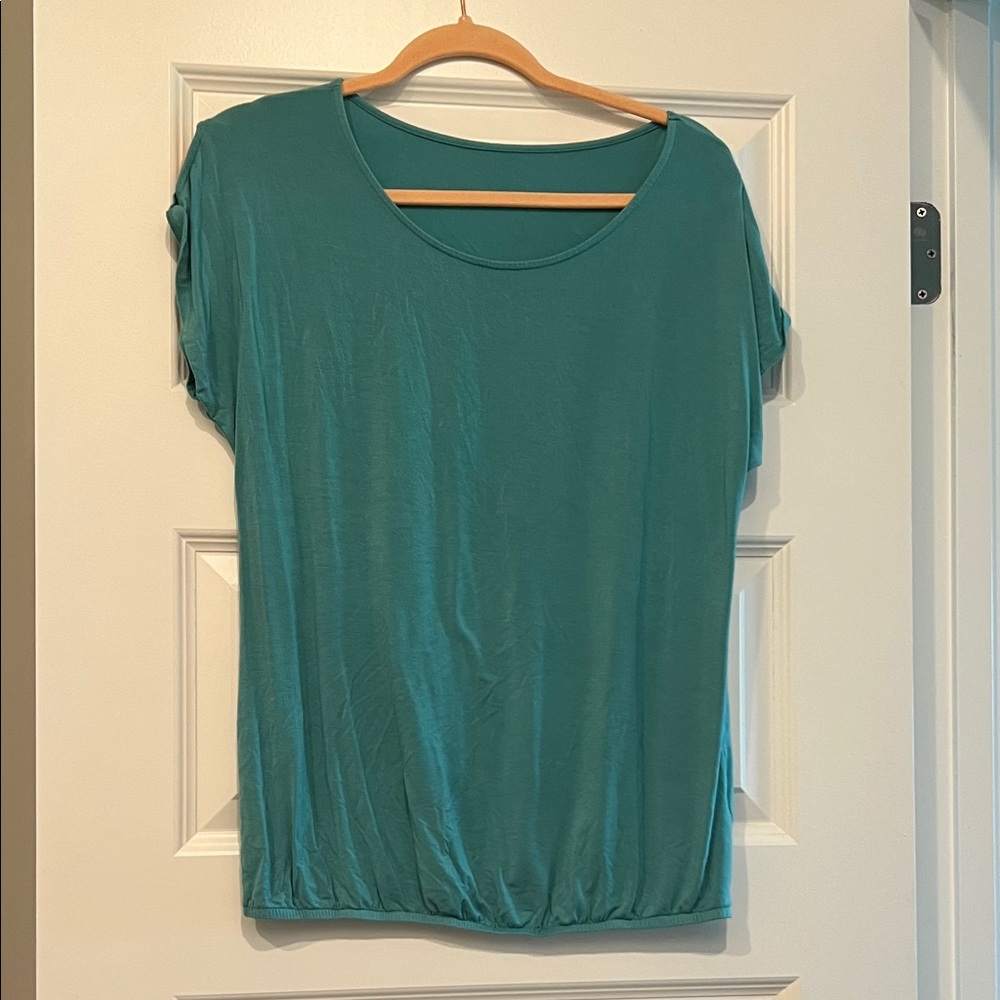 Lascana Chic Teal Short Sleeve Women's Top